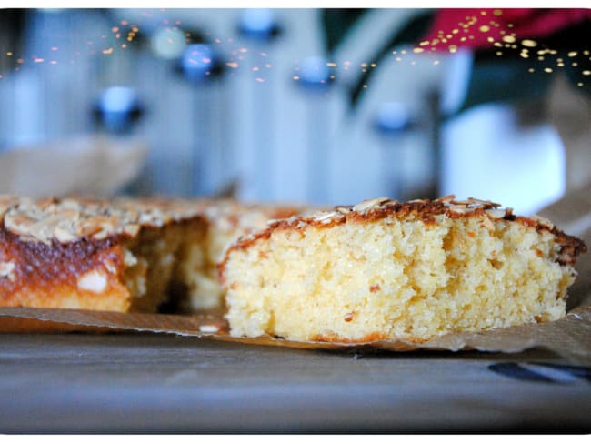 Cake aux jaunes d'oeufs, sucre cassonade et fromage blanc