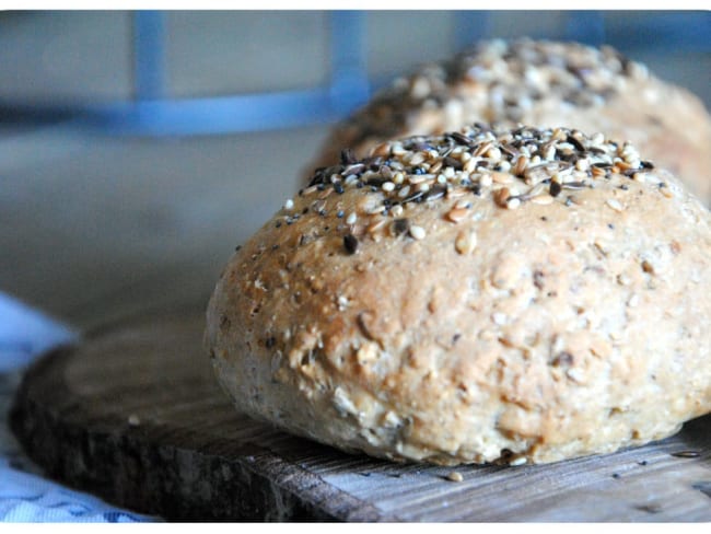 Petits pains aux 6 céréales à la farine pour pain Soubry