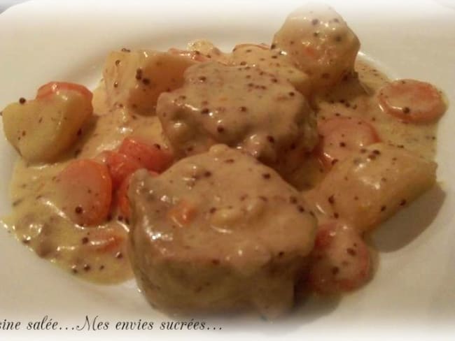 Filet mignon sauce moutarde