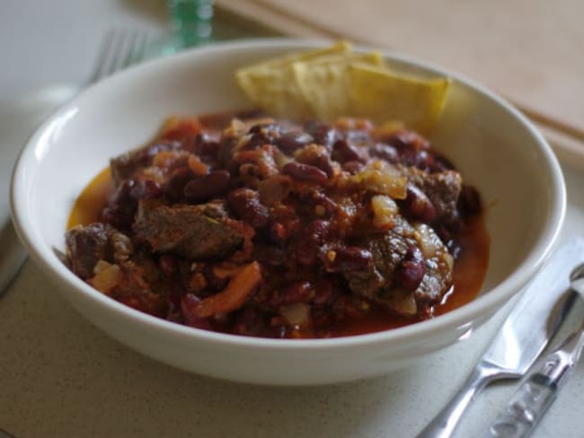 Chili de boeuf, basses calories, sans gluten