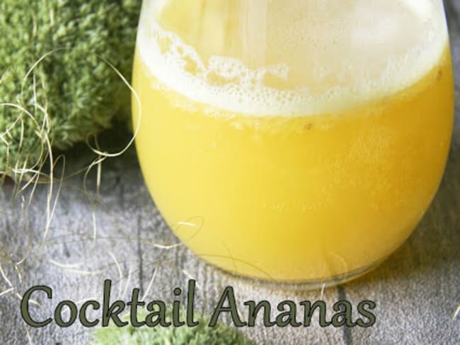 Cocktail détox ananas au thé vert