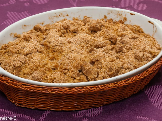 Crumble aux poires et spéculoos