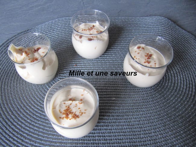 Mousse toute légère à la confiture de lait