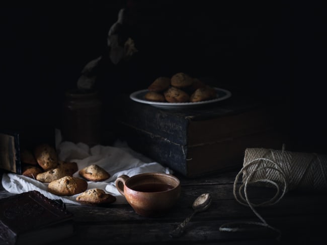 Madeleines aux pépites de chocolat allégées en matière grasse 