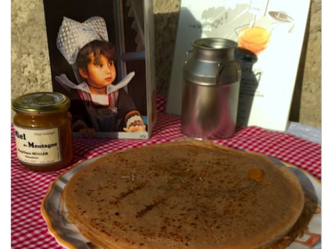 Crêpes faciles à la farine de châtaigne 