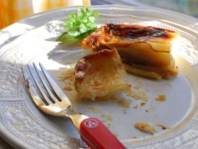 Tarte aux endives caramélisées