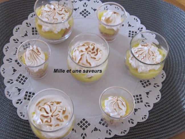 Verrine tarte citron meringué revisité, incroyablement bon 