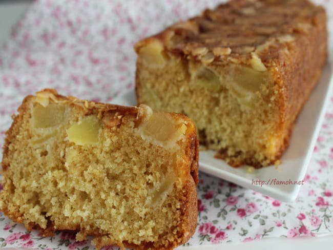 Cake aux pommes amandes effilées