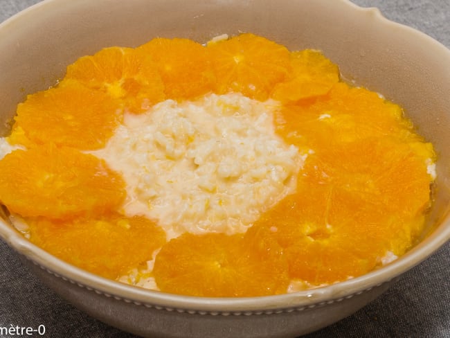 Riz au lait à l'orange