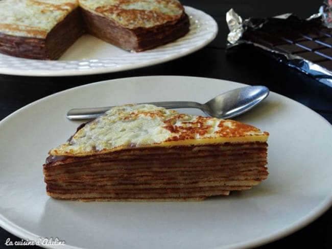 Gâteau de crêpes au chocolat