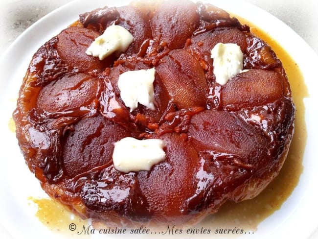 Tarte tatin pommes et camembert