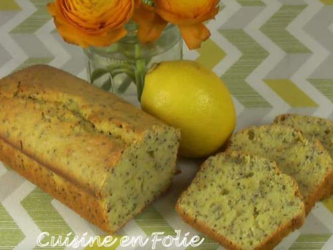 Cake citron, graines de Chia