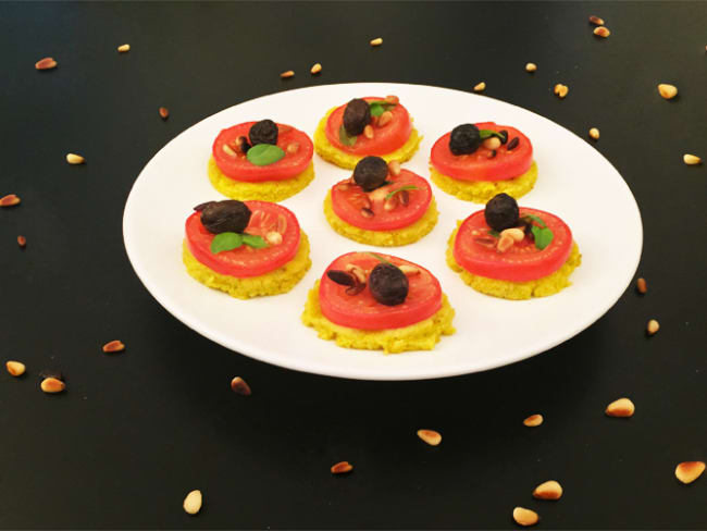 Mini-pizzas sans gluten pour l'apéro