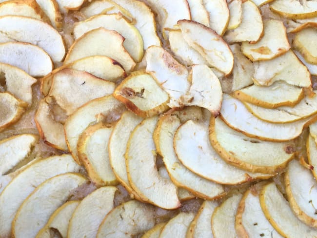 Tarte aux pommes au caramel beurre salé