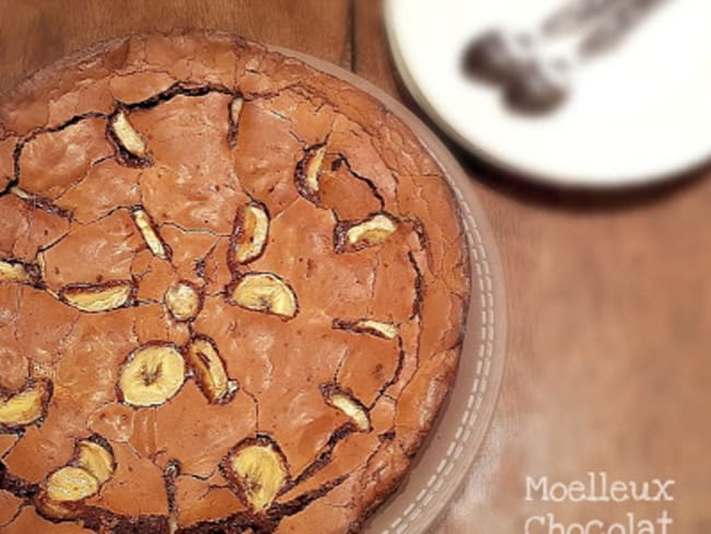 Moelleux Chocolat au Lait et Banane au Thermomix