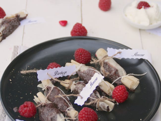 Bonbons croustillants au chocolat pour la Saint Valentin