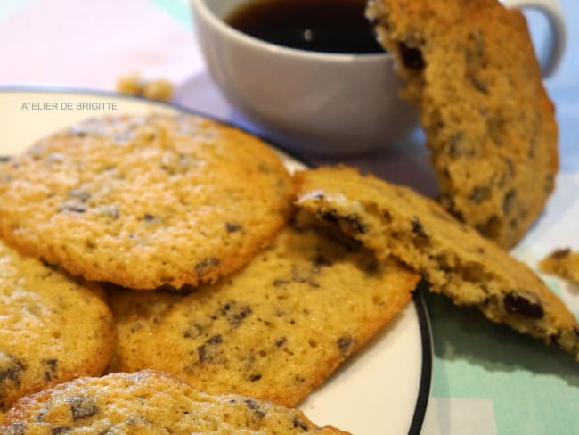 Cookies au chocolat, tendres et fondants