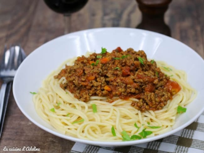 Spaghettis à la Bolognaise