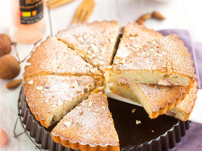 Financier aux litchis à la liqueur de passion