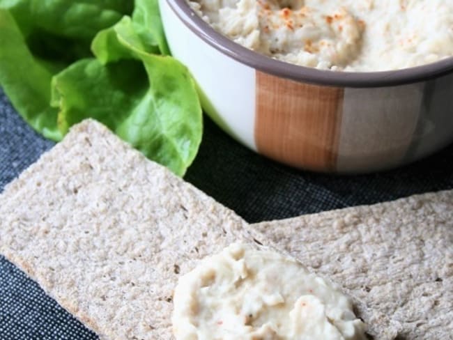 Houmous d'haricots blancs, bio, sans gluten, oeufs