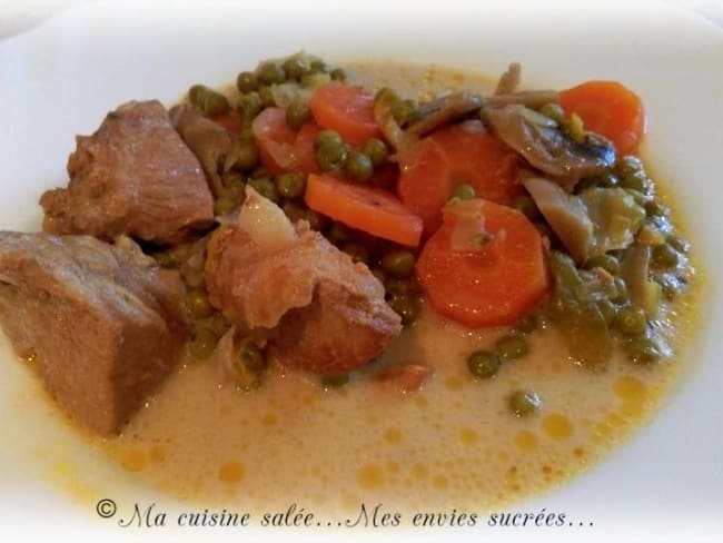 Blanquette de porc et ses petits légumes 