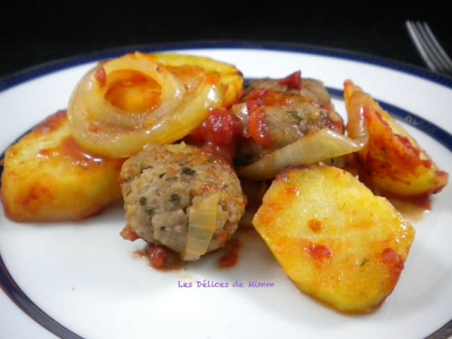 Boulettes de kafta au four ou Kafta bil sanieh