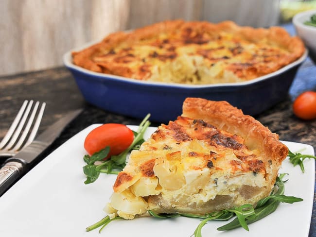 Quiche aux panais, aux poire et à la Fourme d’Ambert