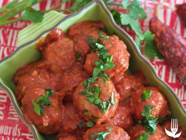 Boulettes de Veau au chorizo 