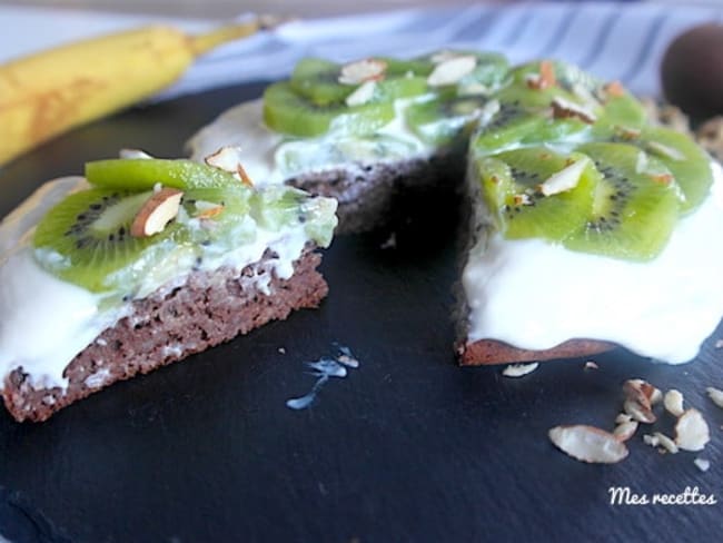 Gâteau individuel moelleux et fondant à l'orge et au cacao