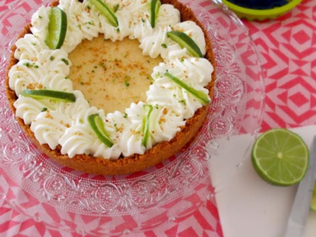 Key lime pie tarte au citron vert