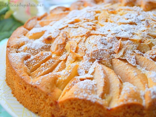 Gâteau moelleux aux poires et amandes