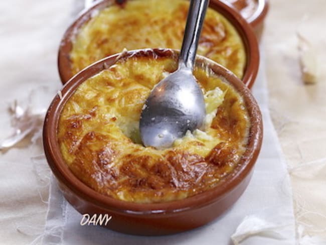 Clafoutis aux poireaux et à la cancoillotte