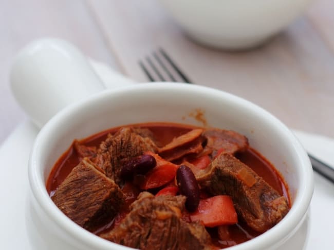 Boeuf mijoté façon chili con carne