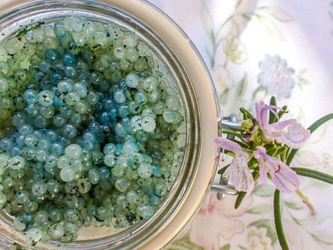 Caviar végétal à la spiruline pour les fêtes