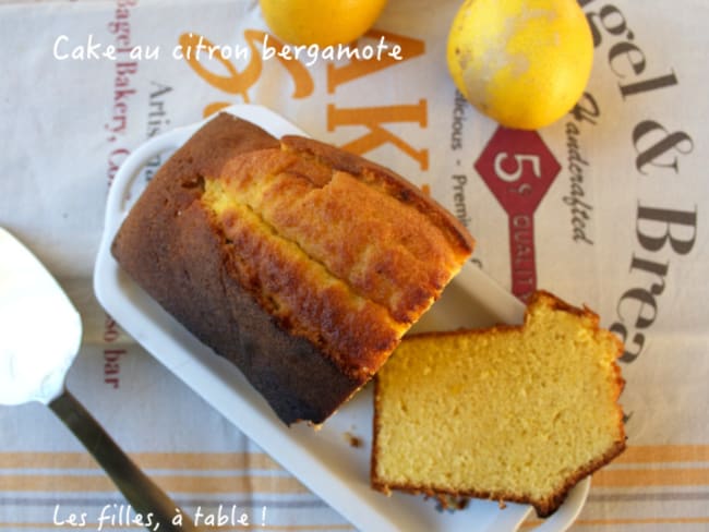 Cake au citron bergamote façon Pierre Hermé