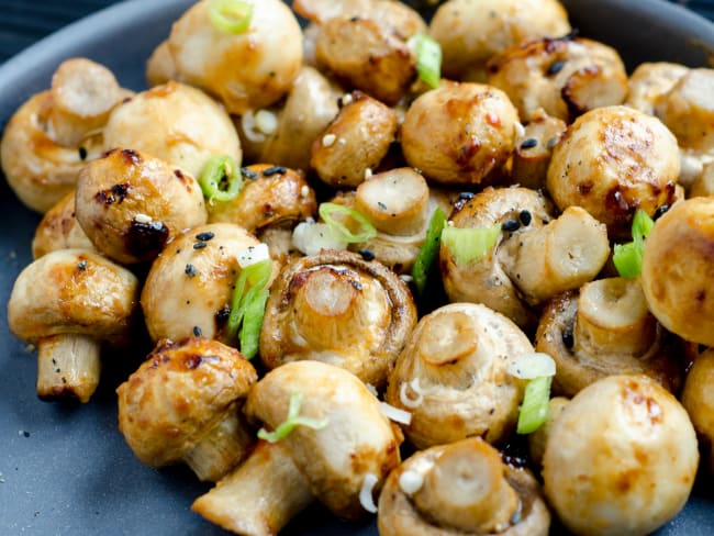 Champignons rôtis au miso un plat rapide à préparer