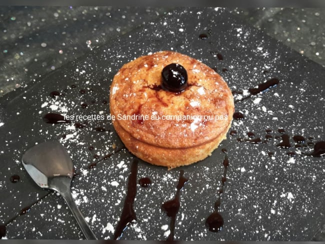 Fondant au chocolat blanc et aux cerises amaréna