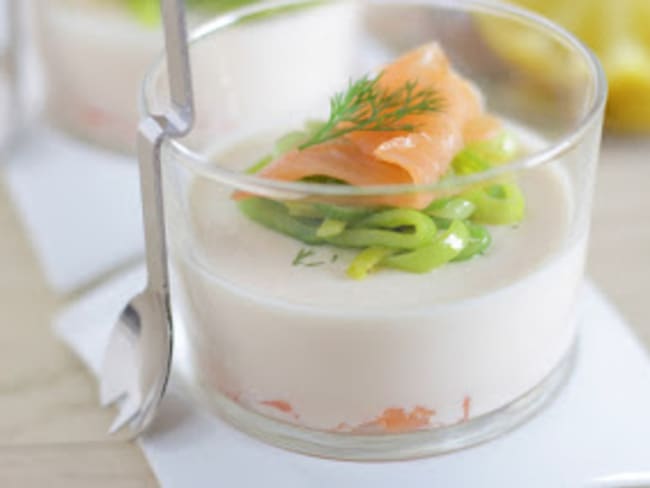 Panna cotta au saumon