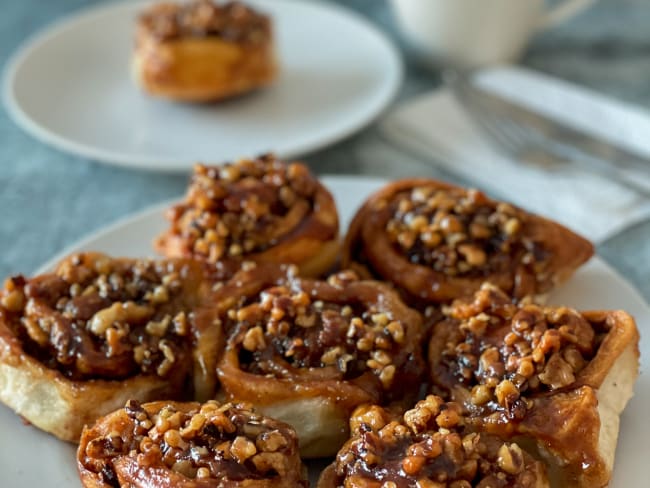 Brioches à l'érable et aux noix