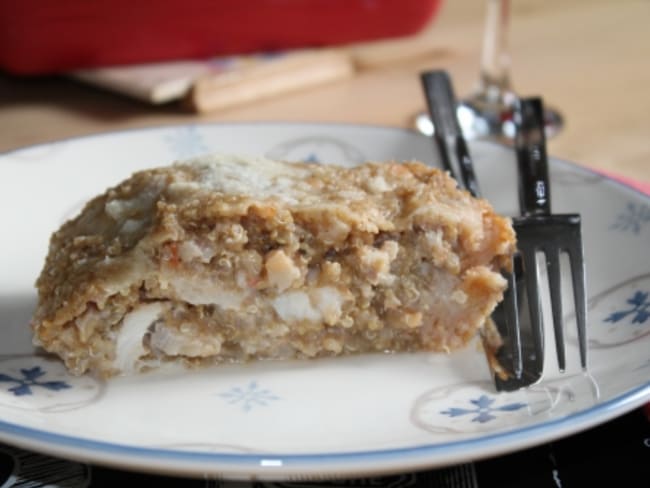 Gratin de quinoa au chou-fleur et dos de cabillaud : Au gré de mes envies