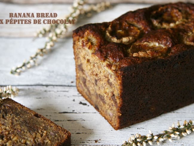 Banana bread au pépites de chocolat