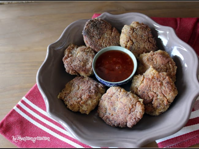 Nuggets végétaliens aux protéines de soja texturées et au blé