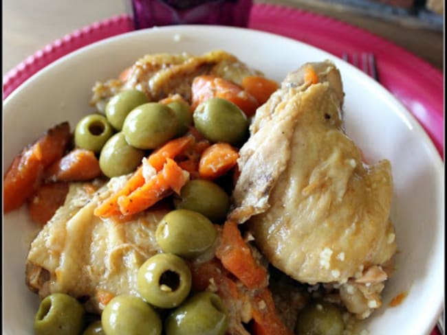 Tajine zitoune (poulet aux olives )