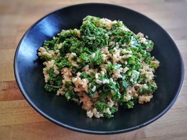 Risotto de chou kale vegan