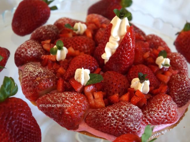 Tarte aux Fraises ou Fraises Fantastiks - Atelier de Brigitte