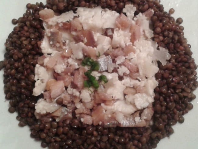 Tartare de hareng fumé et chou-fleur