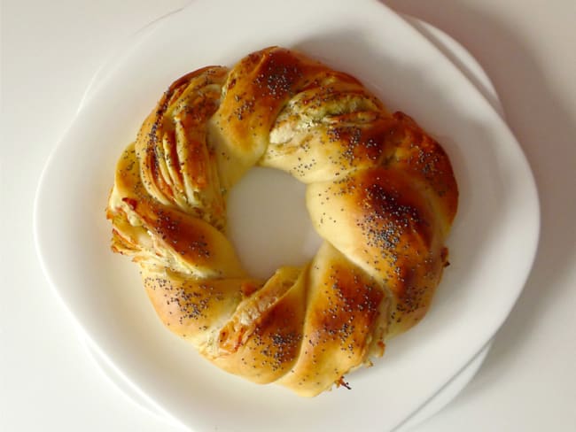 Couronne torsadée au saumon (recette facile en images)