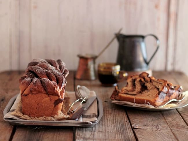 Babka au Levain et à la pâte à tartiner