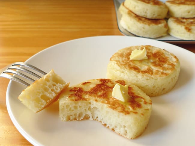 Crumpets, recette anglaise