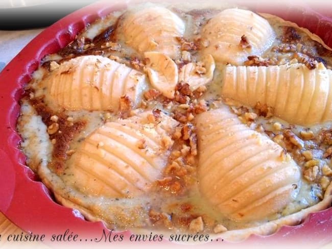 Tarte poires et bleu d'auvergne